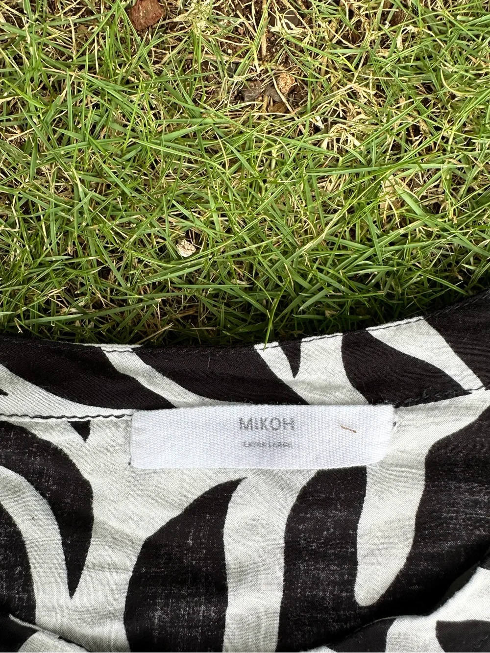 Mikoh Mini Collection Monstera Print Dress Size Large